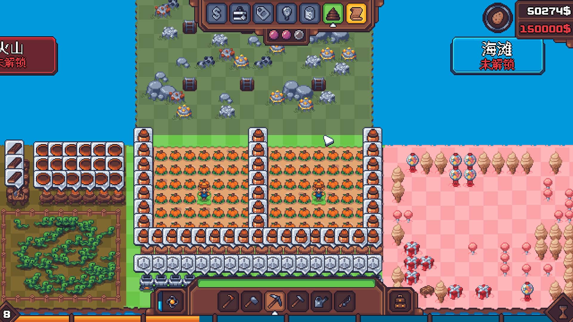 STEAM学习 另一个肉鸽农场 Another Farm Roguelike Rebirth 中文版 160M全息投影